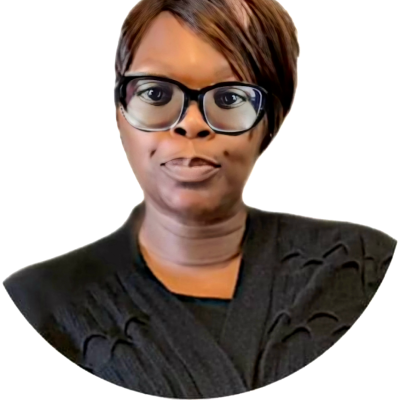 Frances Palmer-Thompson A photo of a medium dark skin tone woman with a warm smile